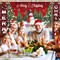 Merry Christmas Banners with 3 Pcs 71"x 43" Christmas Backdrop and Porch Signs(Christmas)1"L x 1"W